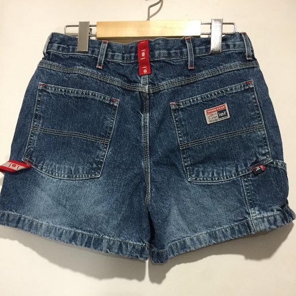 VINTAGE L.E.I. HIGH WAIST DENIM SHORTS SIZE 11 - Picture 5 of 7